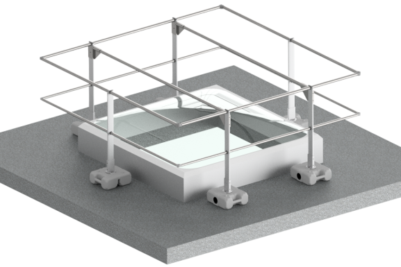 Barandilla de protección de Claraboyas a Hormigón